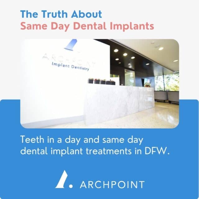 Same day dental implants